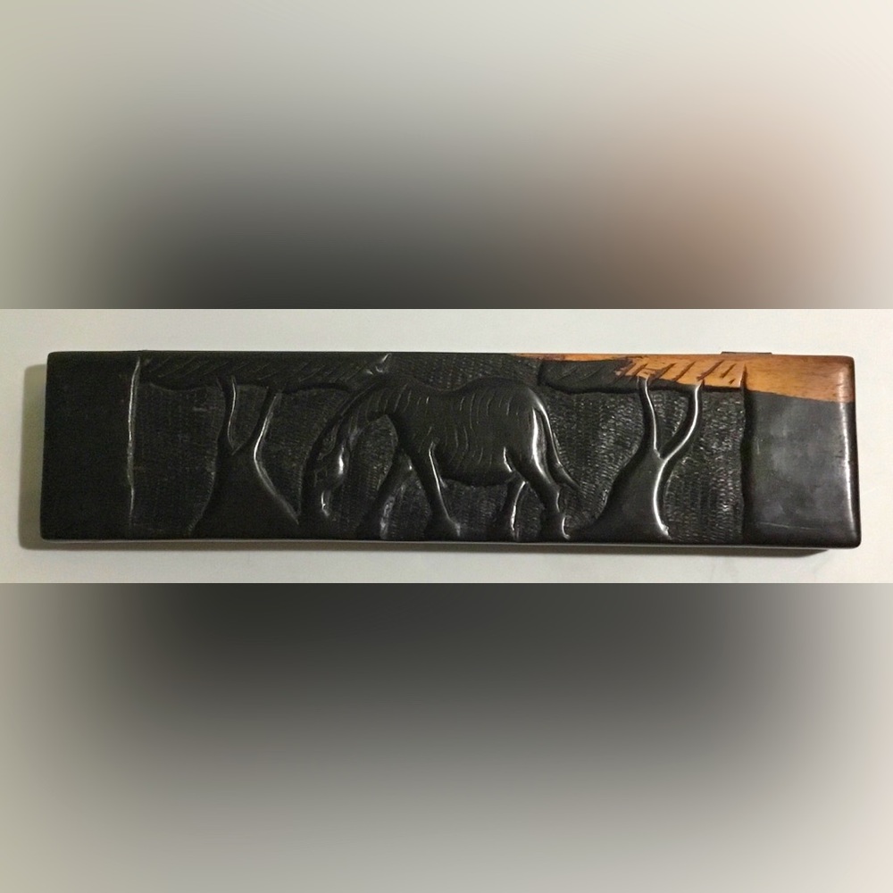 Vintage Unique African Bao Mancala Carved Wooden Game